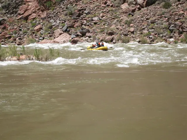 This is an outside view. At the bottom of the image I can see the water. On the left side there are...