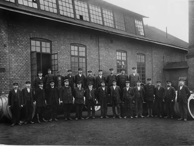 Here in this picture we can see a group of people in black suits standing over a place and we can...